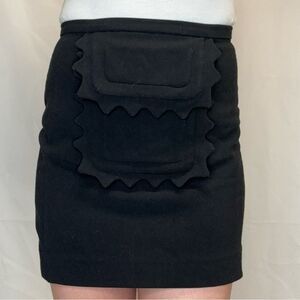 Victoria Beckham for Target Women's Black Apron Pocket Mini Skirt XS Extra Small